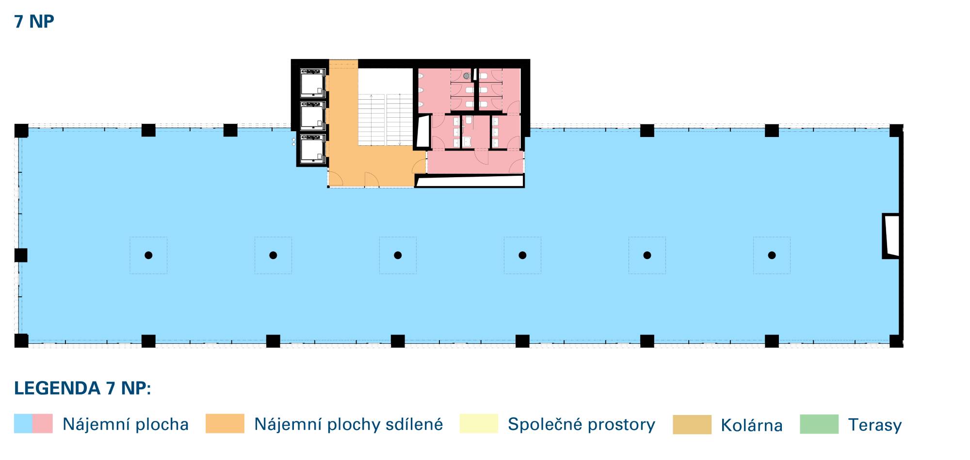 Plán sedmého nadzemního patra