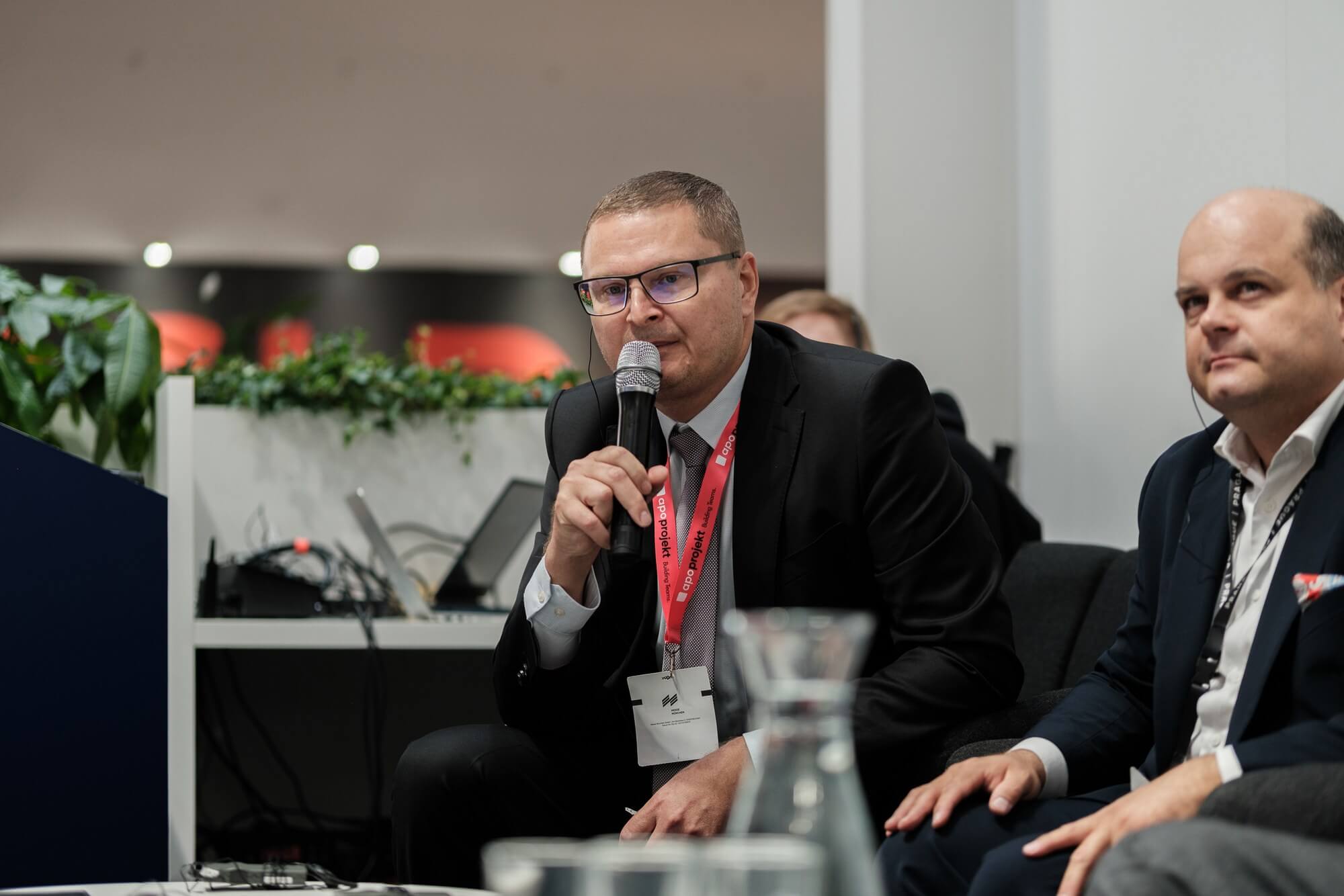 Leoš Anderle při diskusi na veletrhu EXPO REAL v Mnichově