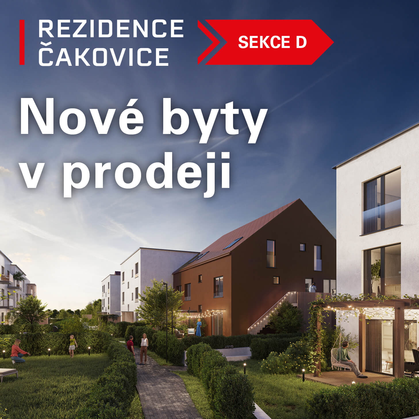Rezidence Čakovice Sekce D - nové byty v prodeji
